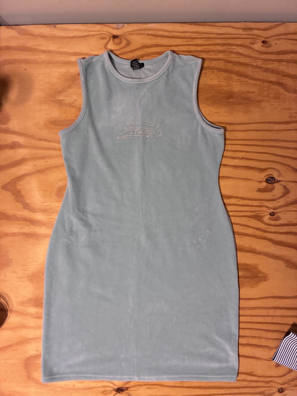 Rue21 Light Blue Velour Dress